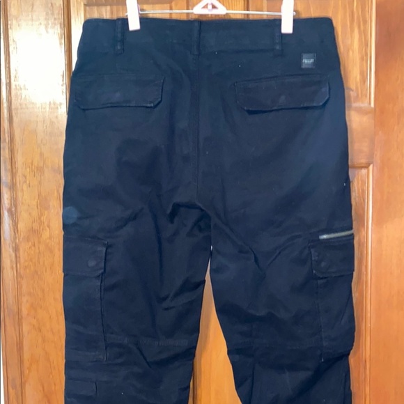 Mens American Eagle Outfitters Navy Cargo Casual Cotton Blend Size 33/32 - Picture 4 of 10